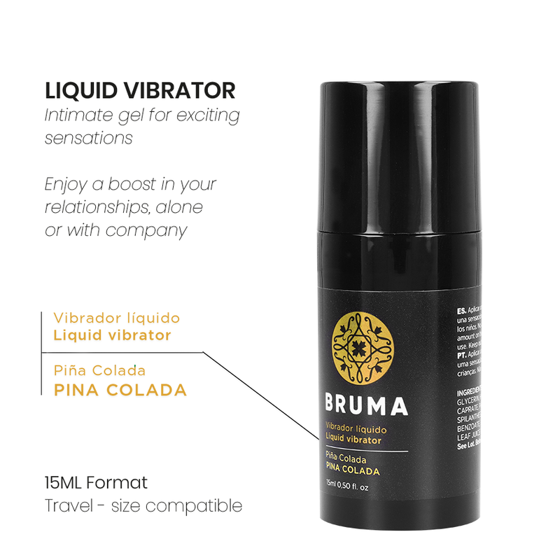 Bruma Liquid Vibrator Ultra Sliding Pina Colada 15 Ml - 3