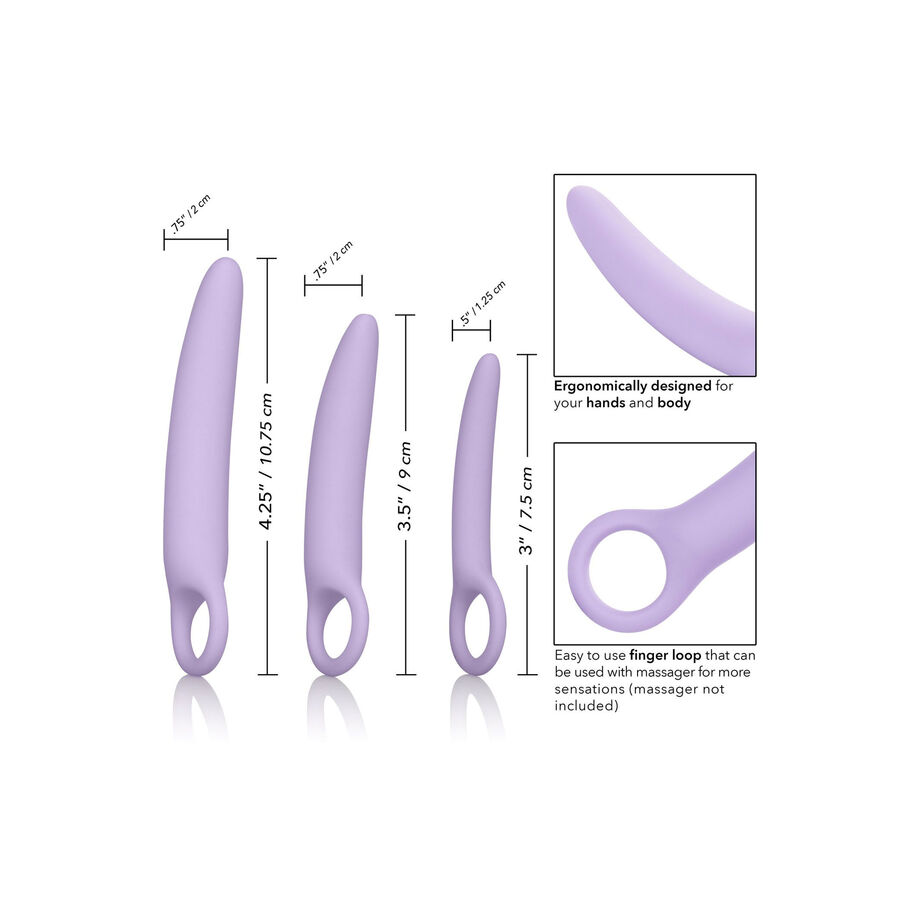 Calexotics Dr Laura Berman Alena Set Of 3 Silicone Dilators - 3