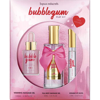 Bijoux Love Cosmetiques Indiscrets Bubblegum Play Kit With Oil Gel Lip Gloss