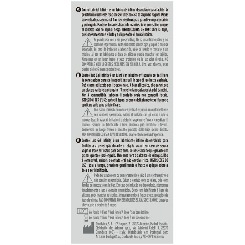 Control Lubes Infinity Silikon Based Glidmedel 75 Ml - 2