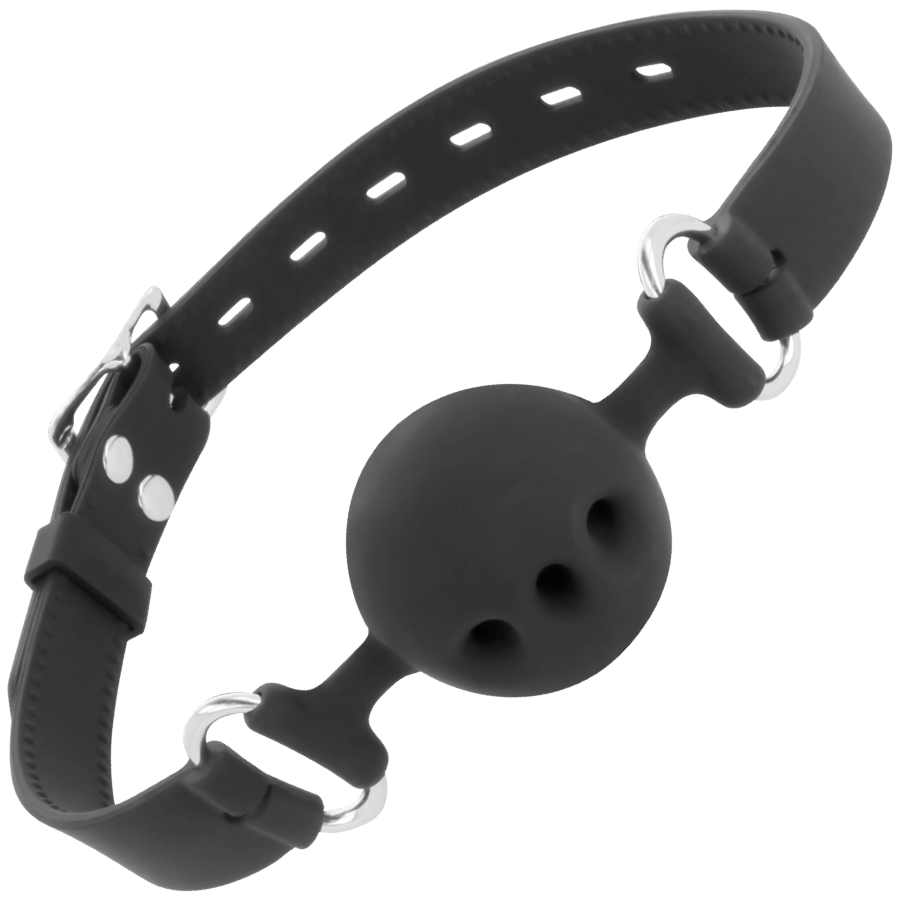 Darkness Bondage Breathable Silicone Gag - 2