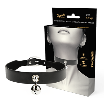 Coquette Chic Desire Vegan Leather Necklace Rattle Accessory