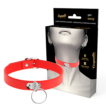 Coquette Chic Desire Vegan Leather Necklace Fetish Accessory
