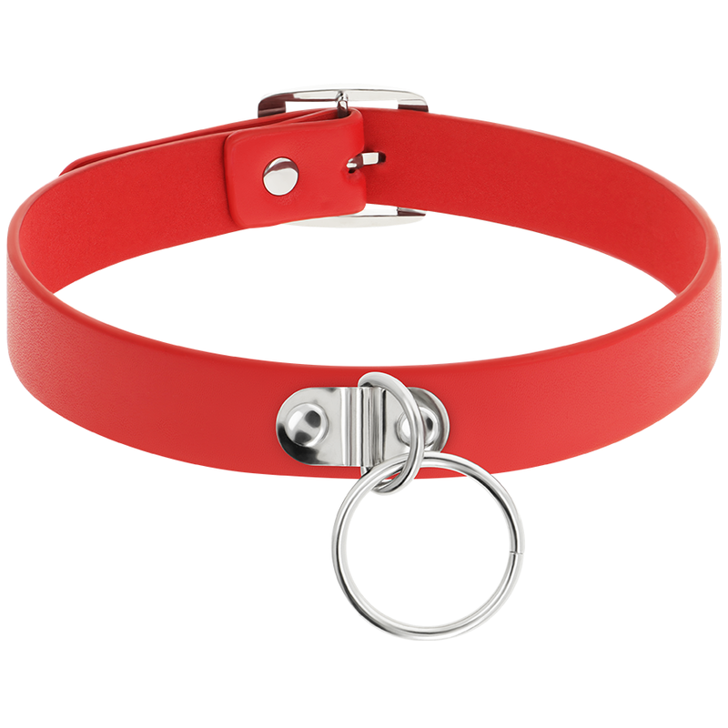 Coquette Chic Desire Vegan Leather Necklace Fetish Accessory - 3