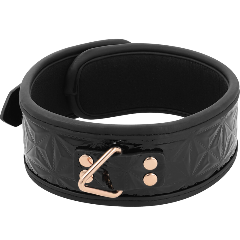 Begme Black Edition Premium Vegan Leather Collar With Neoprene Lining - 3