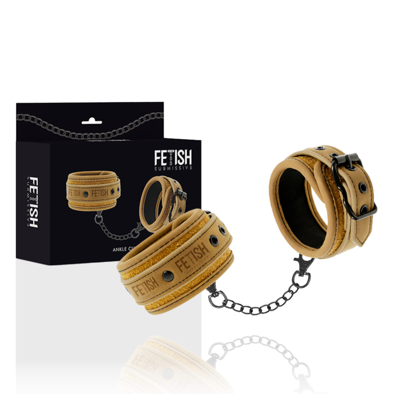 Fetish Submissive Origin Fetish Submissive Origen Vegan Leather Ankle Cuffs With Neoprene Lining - 2