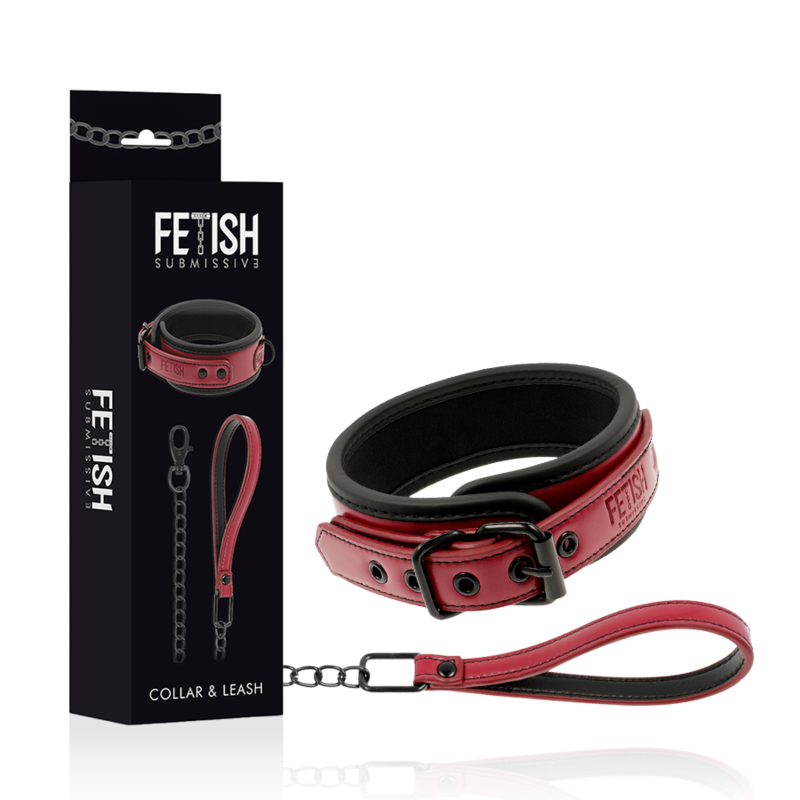 Fetish Submissive Dark Room Neoprene Lining Chain Necklace - 2