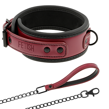 Fetish Submissive Dark Room Neoprene Lining Chain Necklace