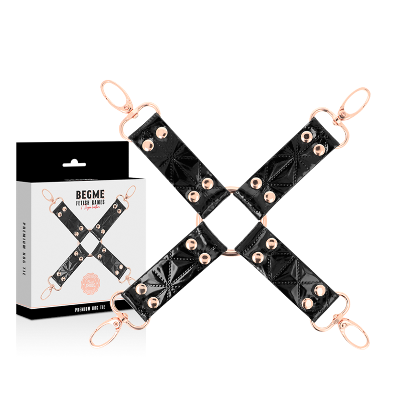 Begme Black Edition Vegan Leather Hog Tie - 2
