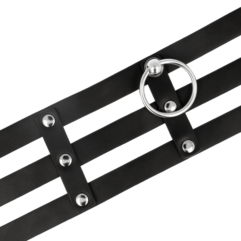 Coquette Chic Desire Fetish Vegan Leather Choker - 5