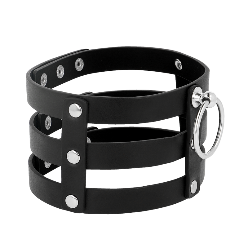 Coquette Chic Desire Fetish Vegan Leather Choker - 3