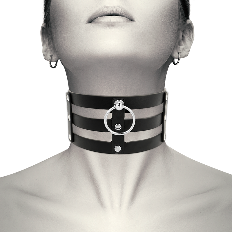 Coquette Chic Desire Fetish Vegan Leather Choker - 2