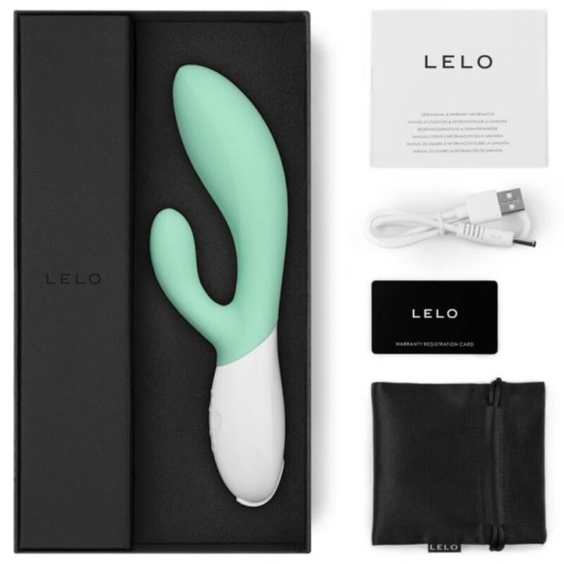 Lelo Ina 3 Rabbit Vibrator Luxury Seaweed - 4