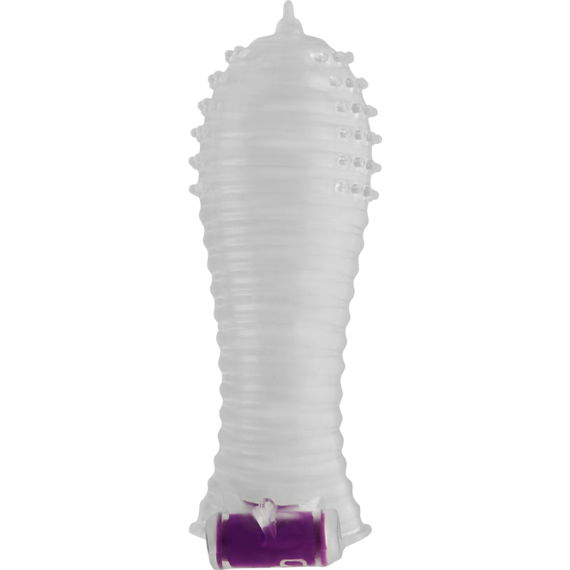 Ohmama Textured Penis Sheath With Vibrating Bullet - 3
