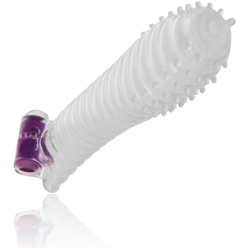 Ohmama Textured Penis Sheath With Vibrating Bullet - 2