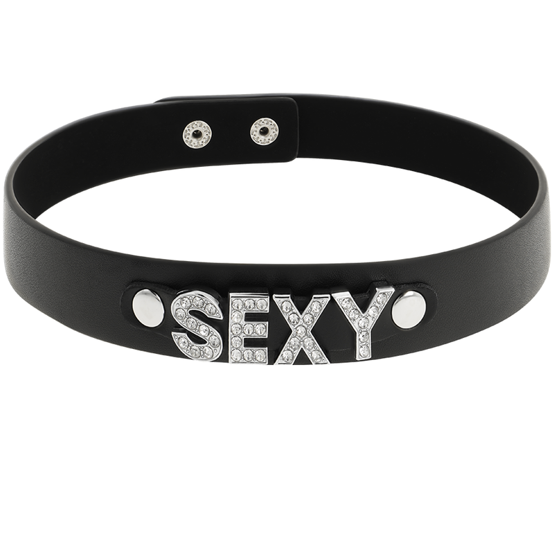 Coquette Chic Desire Sexy Vegan Leather Choker - 3