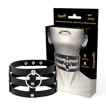 Coquette Chic Desire Fetish Vegan Leather Choker