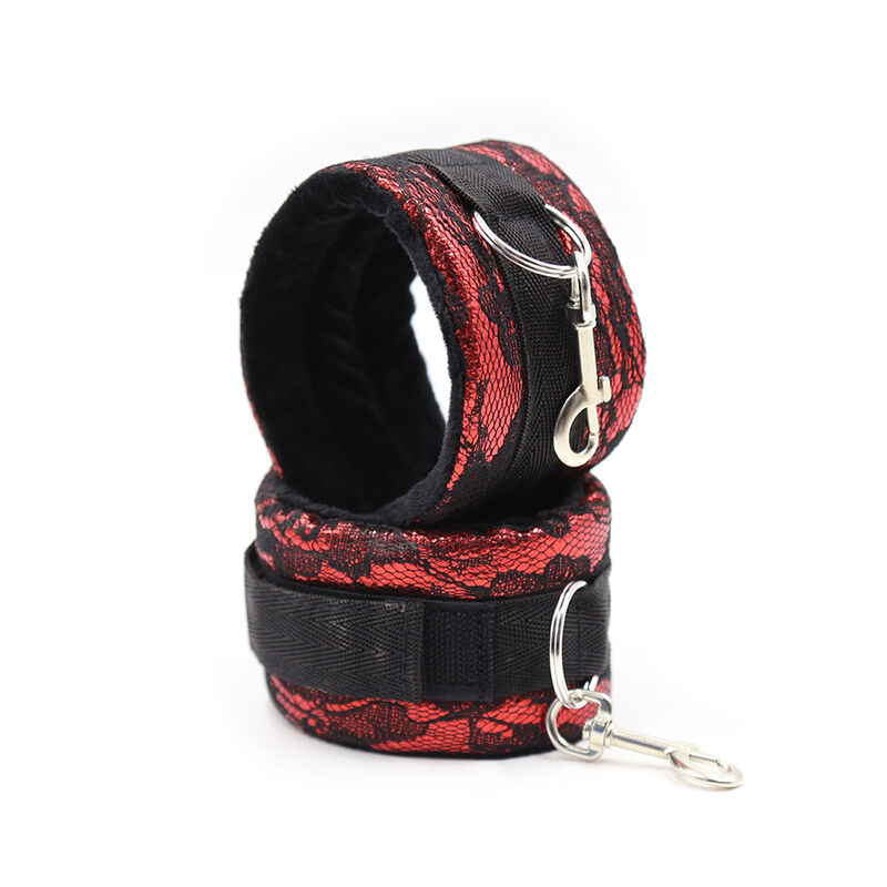 Ohmama Fetish Velvet Handcuffs With Nylon Tape - 3