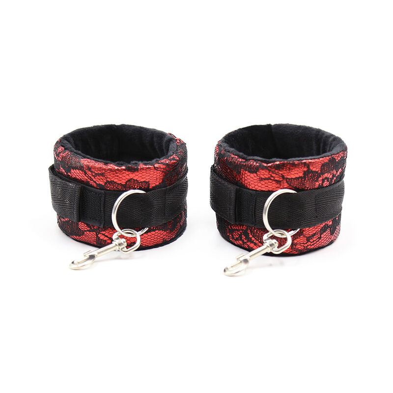 Ohmama Fetish Velvet Handcuffs With Nylon Tape - 2
