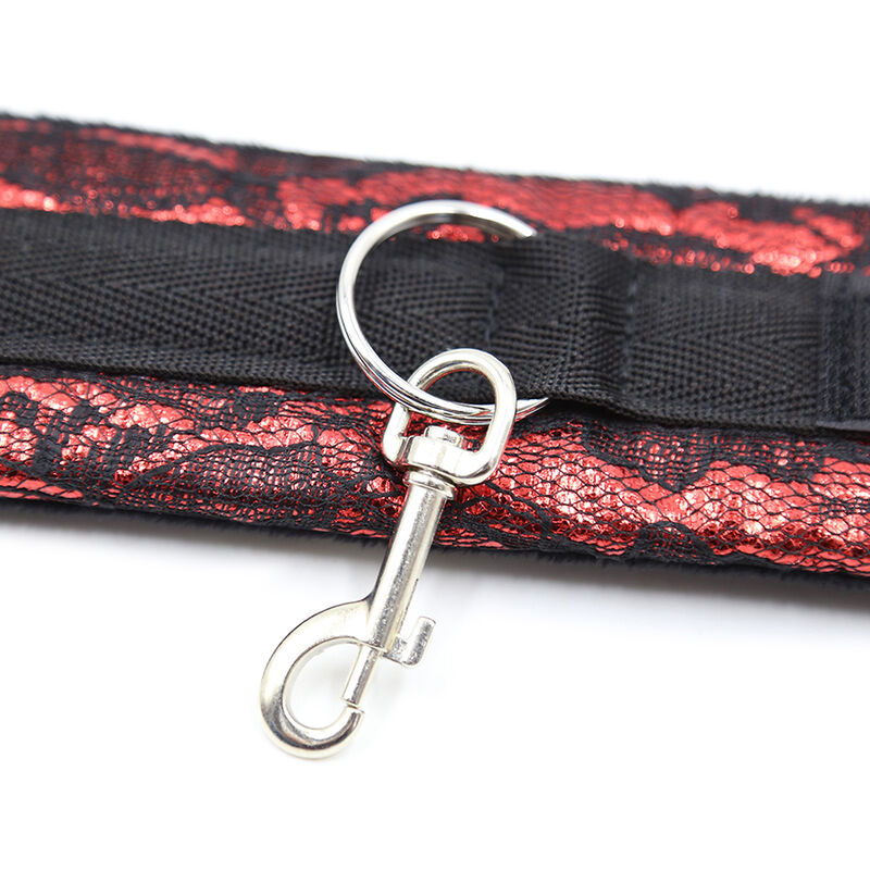 Ohmama Fetish Velvet Handcuffs With Nylon Tape - 4