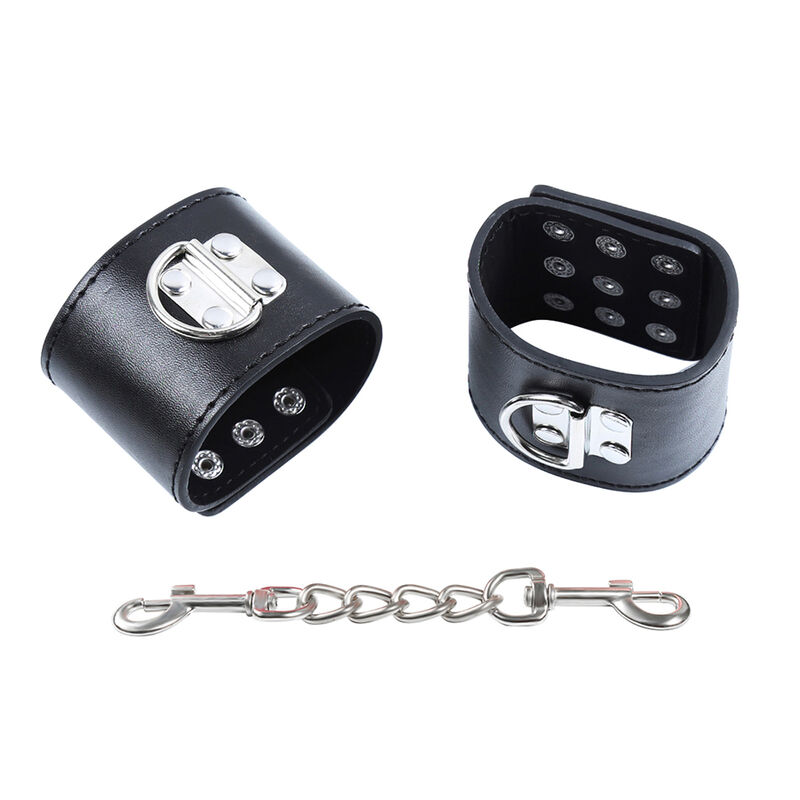 Ohmama Fetish Wrist Restraints Snap Fasten Metal - 2