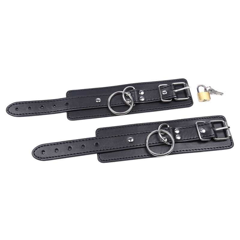 Ohmama Fetish Ring Locked Wrist Restraints - 2