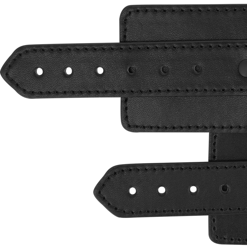 Intense Fetish Vegan Leather Handcuffs - 4
