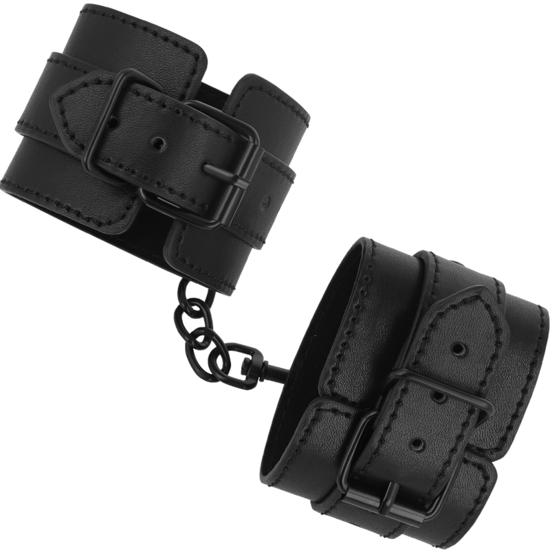 Intense Fetish Vegan Leather Handcuffs - 2