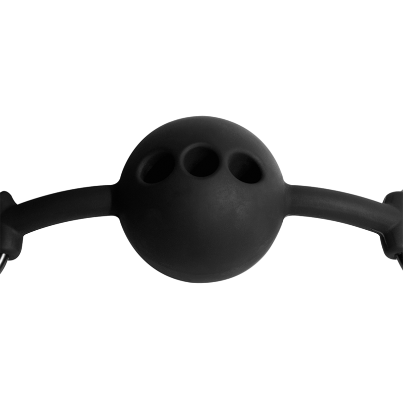 Fetish Submissive Bondage Breathable Silicone Ball Gag - 5