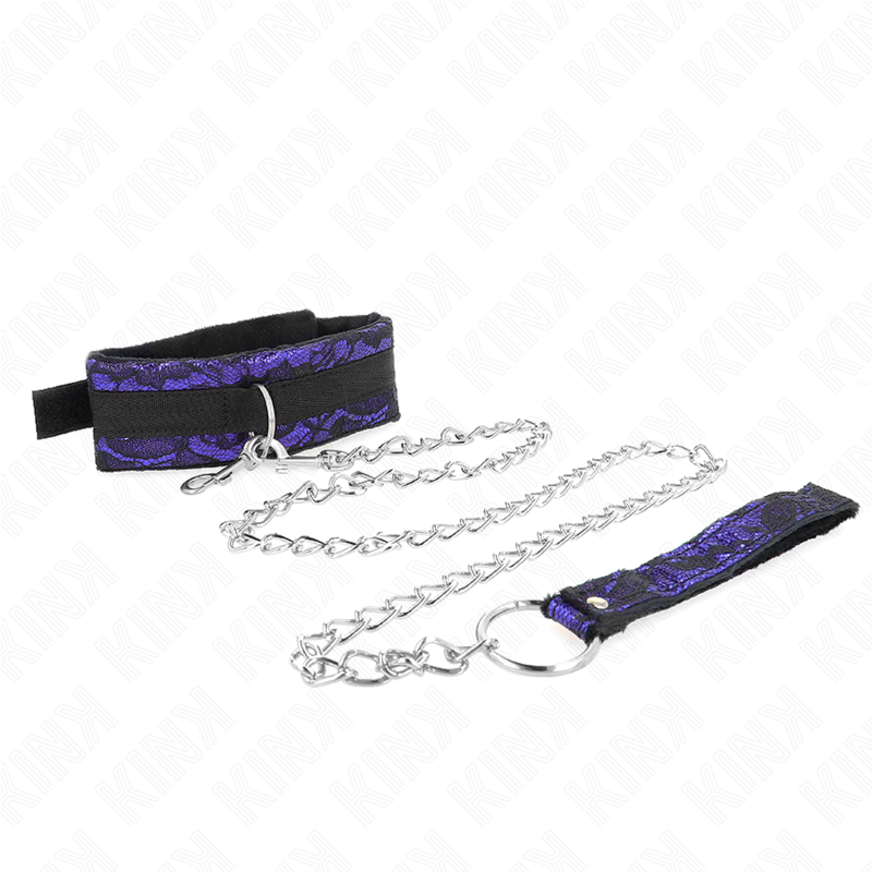Short Velvet Lace Necklace With Belt 105 Cm With Nylon Trim 44 X 5 Cm - 3