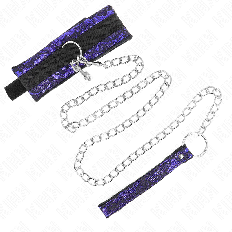 Short Velvet Lace Necklace With Belt 105 Cm With Nylon Trim 44 X 5 Cm - 2