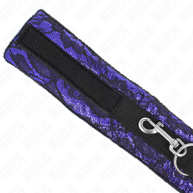 Short Velvet Lace Necklace With Belt 105 Cm With Nylon Trim 44 X 5 Cm - 5