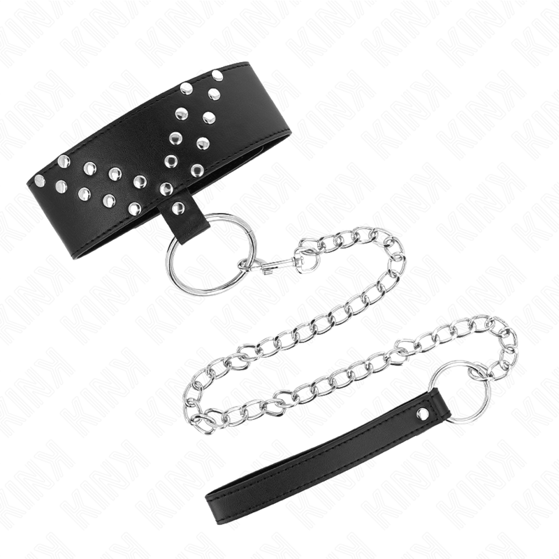 Necklace With Belt 65 Cm With V Rivet Adjustable 36 43 Cm X 5 Cm - 2