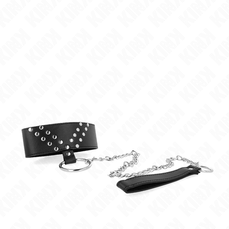 Necklace With Belt 65 Cm With V Rivet Adjustable 36 43 Cm X 5 Cm - 3