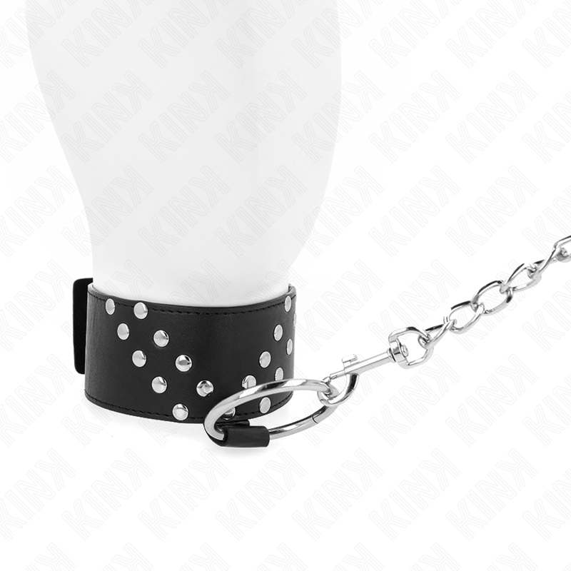 Necklace With Belt 65 Cm With V Rivet Adjustable 36 43 Cm X 5 Cm - 5