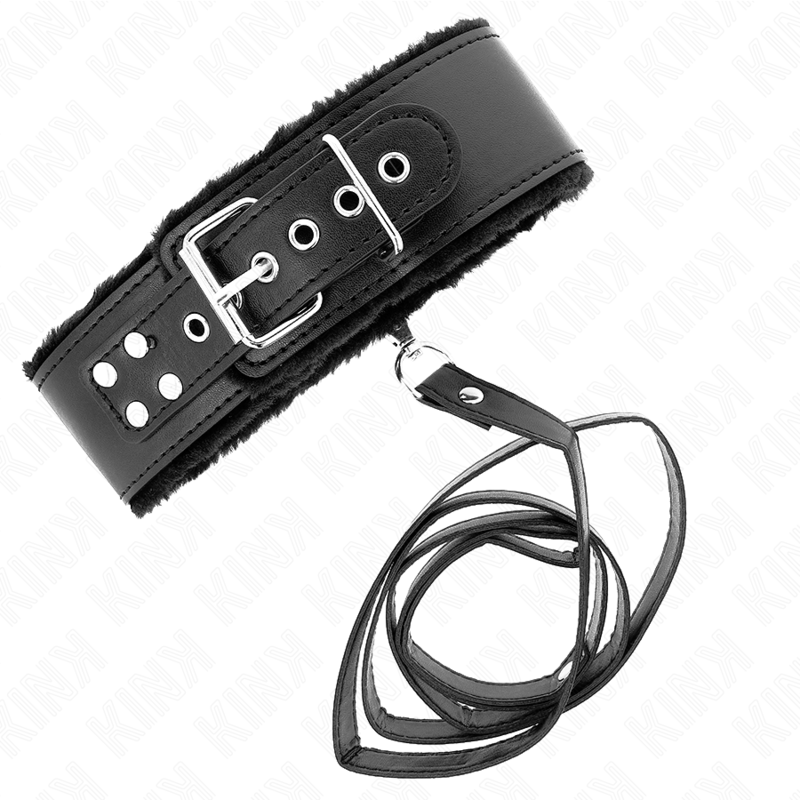 Necklace With Leash 116 Cm With Silver Studs Adjustable 40 48 Cm X 6 Cm - 2