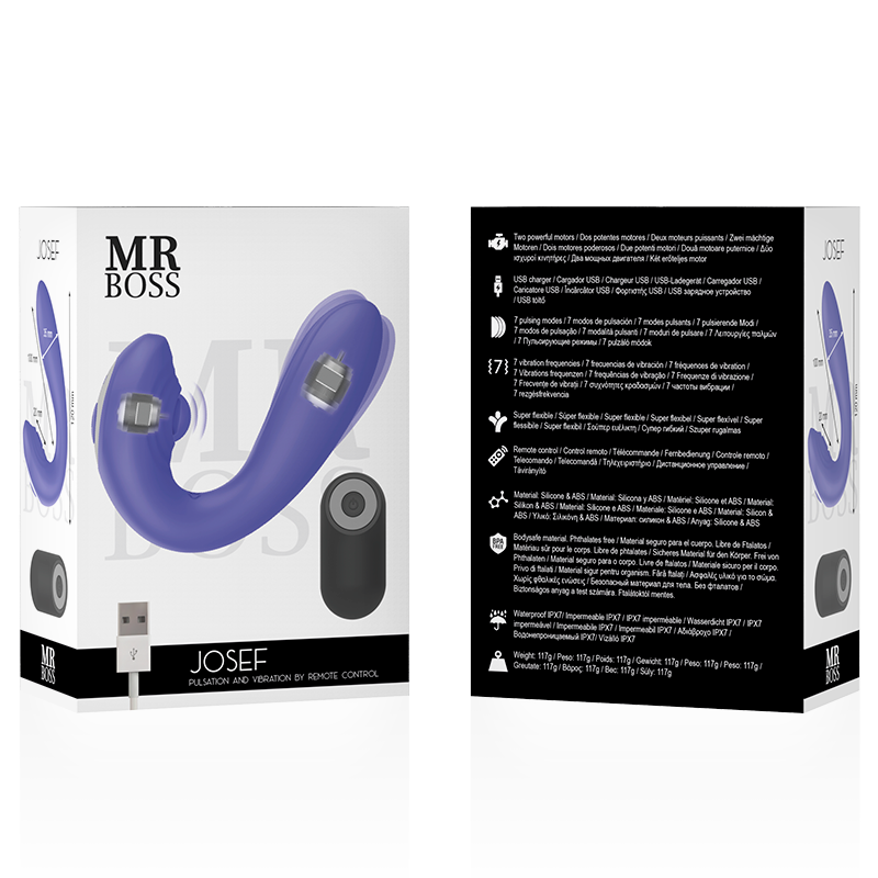 Mr Boss Josef Pulsation Vibration Remote Control For Couples - 2