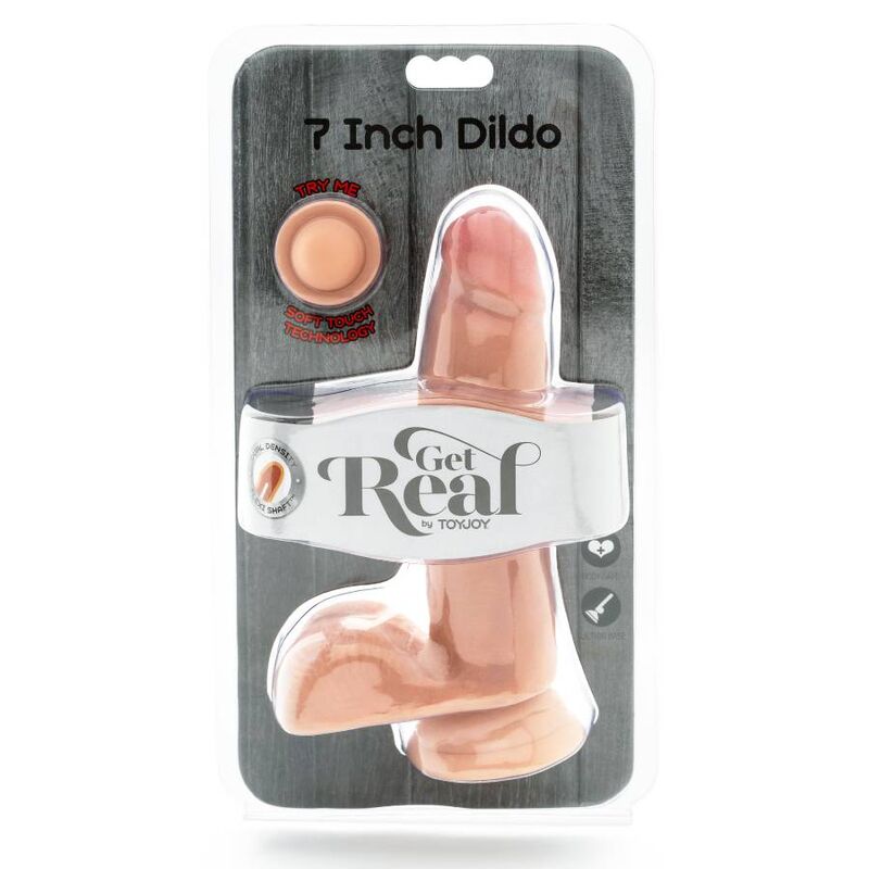 Get Real Dual Density Dildo 12 cm Balls Skin - 3
