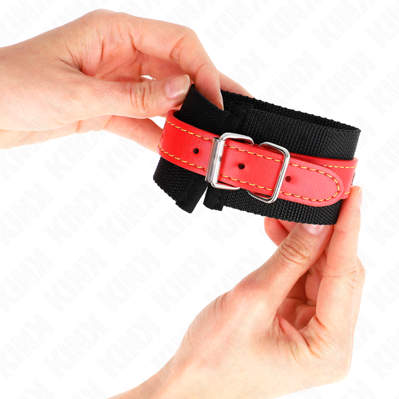 Wrist Nylon Wrist Restraints With Leatherette Adjustable 19 24 Cm X 5 Cm - 4