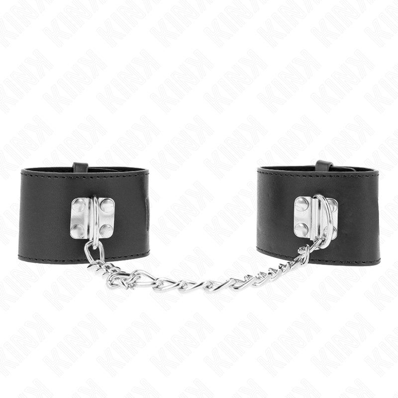 Wrist Fixed Wrist Restraints With Chain 30 Cm And Padlock Closure Adjustable 16 23 Cm X 5 Cm - 2