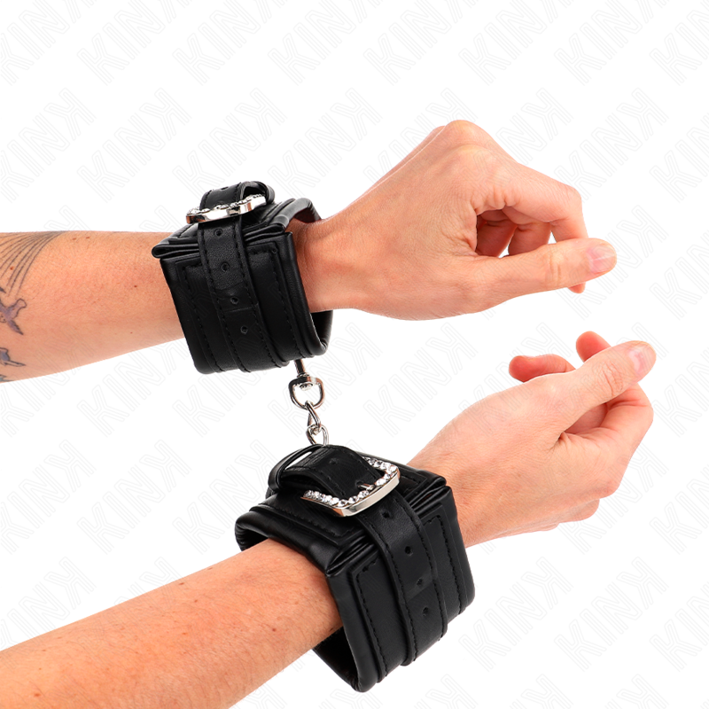 Wrist Rhinestone Buckle Wrist Restraints Adjustable 25 32 Cm X 5 Cm