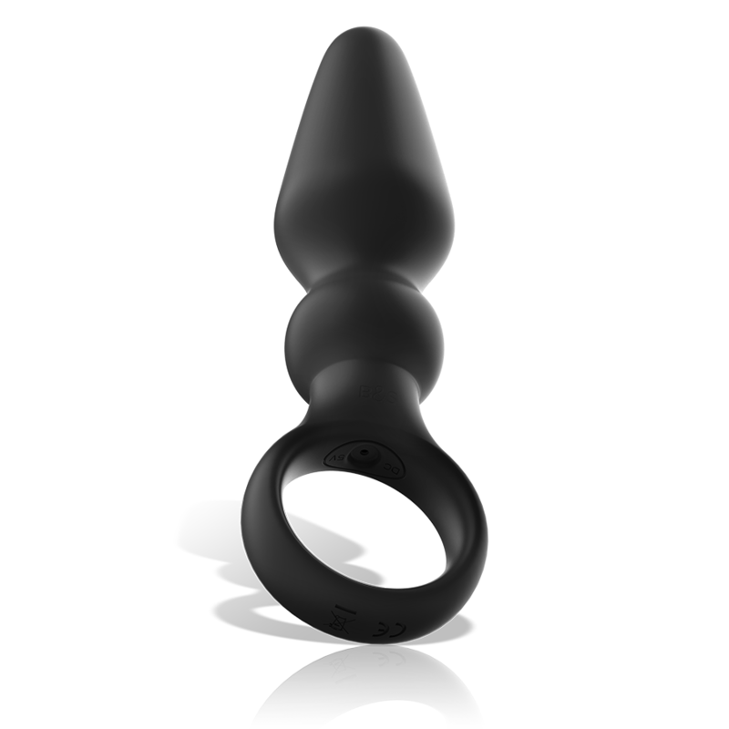 Black Silver Ozzy Powerful Silicone Anal Plug - 3