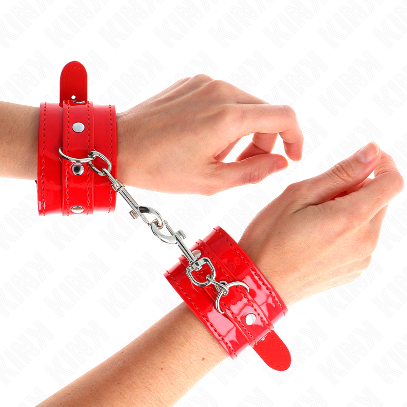 Wrist Restraint Shiny Hand Cuffs Adjustable 23 33 Cm