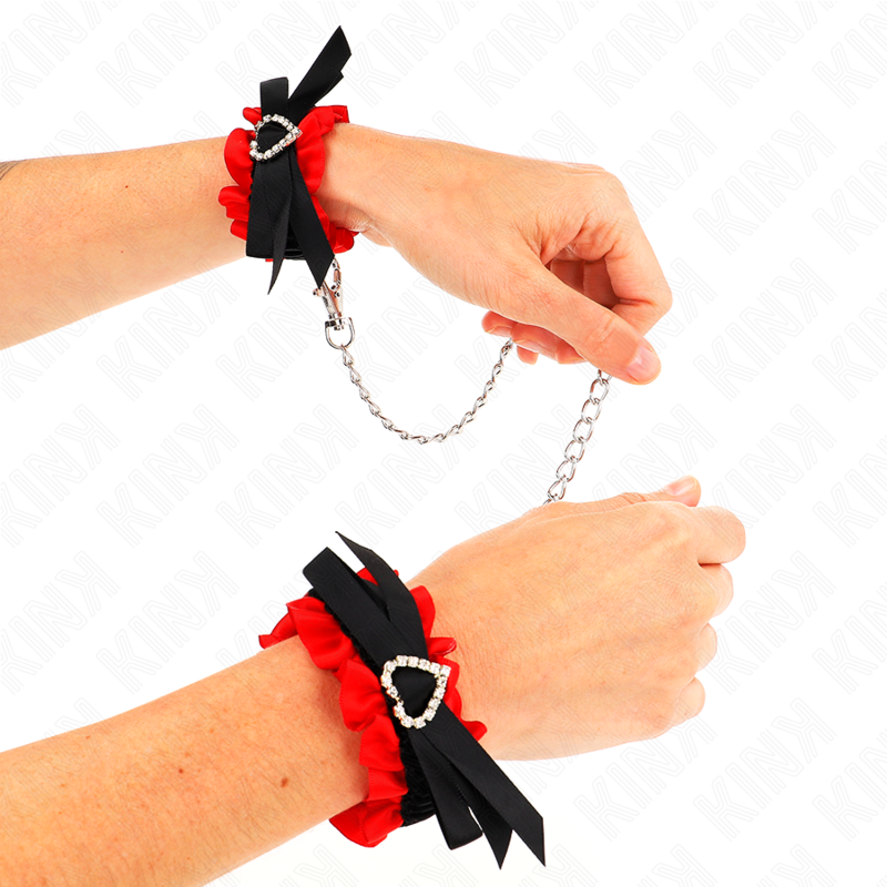 Wrist Lace Elastic Wrist Restraints Heart Details Adjustable 22 35 Cm
