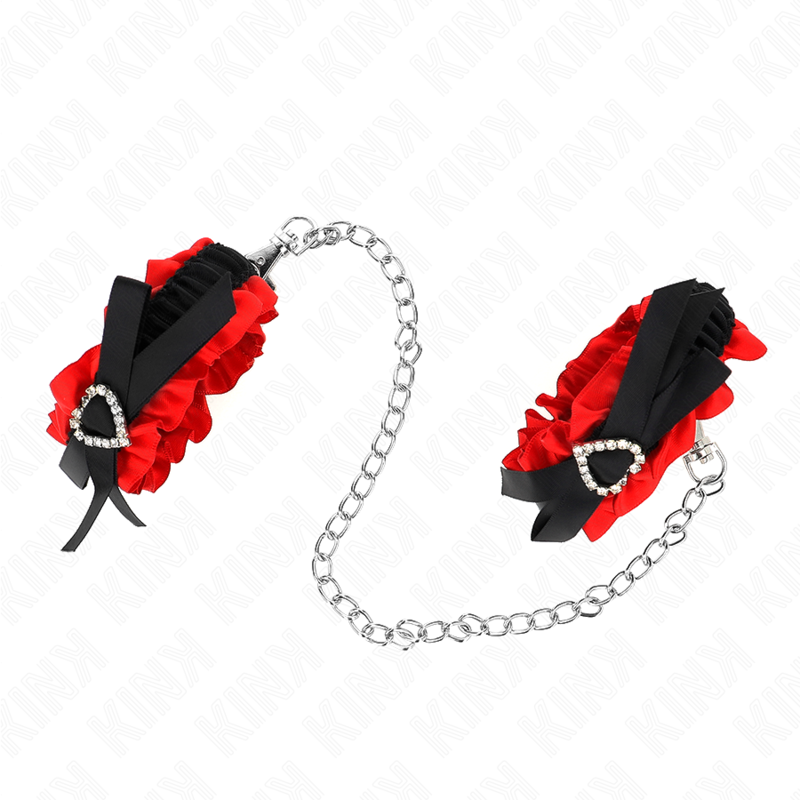 Wrist Lace Elastic Wrist Restraints Heart Details Adjustable 22 35 Cm - 3