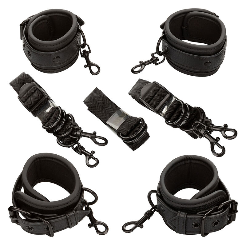 Calexotics Nocturnal Bed Restraints Leather Adjustable
