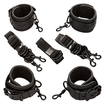 Calexotics Nocturnal Bed Restraints Leather Adjustable
