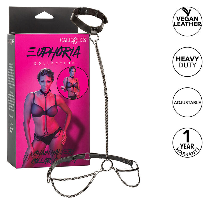 Calexotics Euphoria Chain Halter Collar Leash - 2