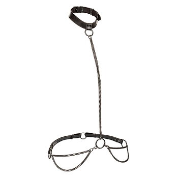 Calexotics Euphoria Chain Halter Collar Leash Plus Size