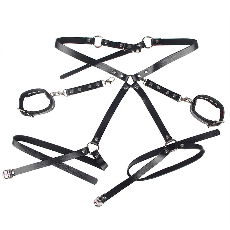 Subblime Fetish 953690 Handcuffs With Bondage Belt - 4